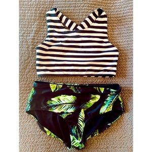 Albion Fit Hang Ten Swim Crop and Laguna Midi Bottoms